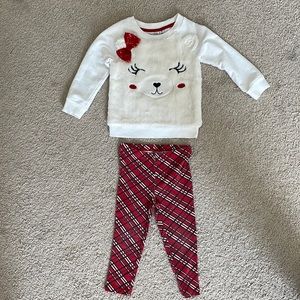 Kids Headquarters sweatshirt and pant set, size 2T